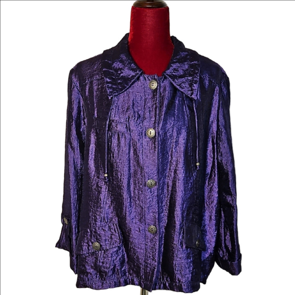 Ruby Rd Purple Women's Lightweight Jacket Size 18